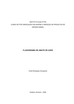 FLUXOGRAMA DE ABATE DE AVES