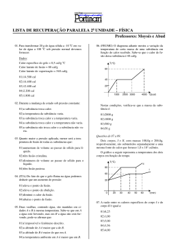 LISTA DE RECUPERA&Ccedil;&Atilde;O PARALELA 2a UNIDADE &ndash; F&Iacute;SICA