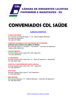 Conveniados CDL SAÚDE - NOVO!