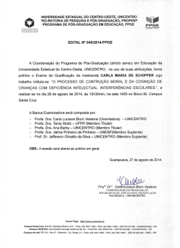 Edital n&ordm; 045/2014 - Exame de Qualifica&ccedil;&atilde;o