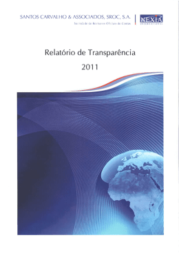 Relatório de Transparência de 2011