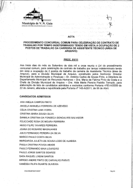 PROCEDIMENTO coNcuRSAL coMUM PARA cELEBRA&Ccedil;&Atilde;O DE