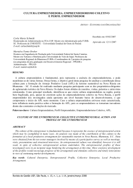 CULTURA EMPREENDEDORA: EMPREENDEDORISMO