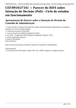 (Poli) - Ciclo de estudos em funcionamento