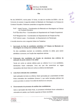 Resultados - Escola Superior de Sa&uacute;de do Alcoit&atilde;o