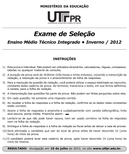 Prova - UTFPR