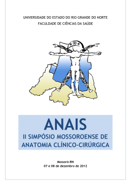 anais ii simpósio mossoroense de anatomia clínico-cirúrgica