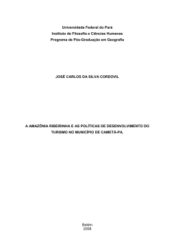 josé carlos da silva cordovil - Repositório Institucional da UFPA