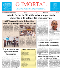 Alo&iacute;sio Carlos da Silva fala sobre a import&acirc;ncia do
