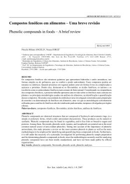 Compostos fen&oacute;licos em alimentos &ndash; Uma breve revis&atilde;o