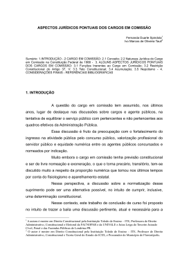 3. aspectos jur&iacute;dicos pontuais dos cargos em comiss&atilde;o