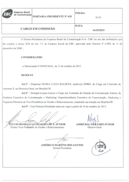 portaria &ndash; presi n&ordm; 629 &ndash; cargo em comiss&atilde;o &ndash; maria luiza baldoni