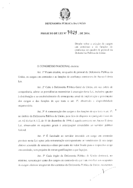 DEFENSORIA P&Uacute;BLICA DA UNI&Atilde;O