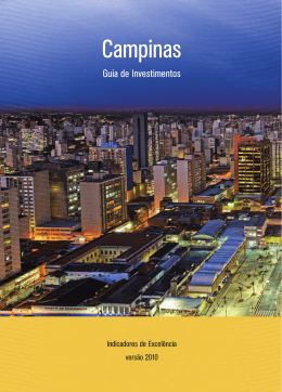 Motivos para investir em Campinas