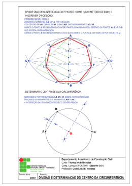 DIVIDIR UMA CIRCUNFER&Ecirc;NCIA EM 7 PARTES IGUAIS (USAR