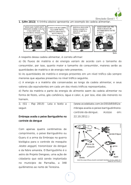 Simulado Geral I 1 1. (Ufrn 2013) A tirinha abaixo