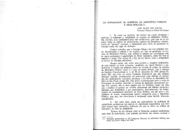 Da Antiguidade na Carreira do Ministério Público e Seus Efeitos