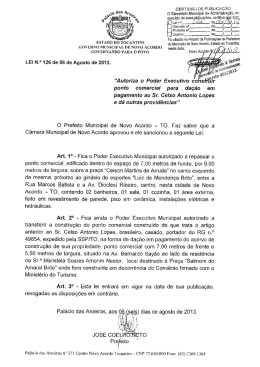 Lei n&ordm; 126 de 29/09/2013