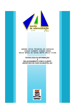 Estudo de Caso Maxitel - UFBA - Universidade Federal da Bahia