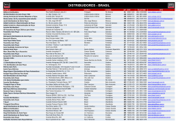 DISTRIBUIDORES - BRASIL