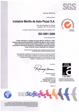 Certificação ISO 9001:2008