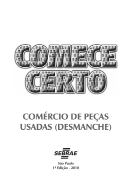 Comércio de peças usadas (desmanche)_II.indd - Sebrae-SP