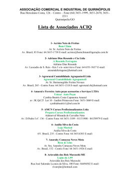 Veja a Lista de todos os Associados da ACIQ