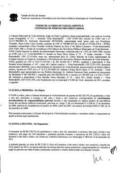 Termo de Acordo de Parcelamento