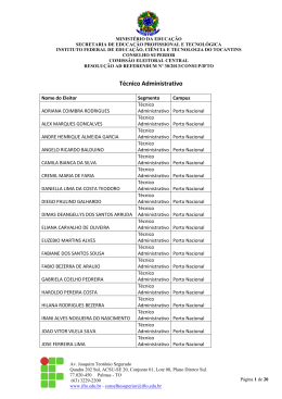 Porto Nacional - Instituto Federal do Tocantins