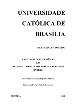 UNIVERSIDADE CATÓLICA DE BRASÍLIA