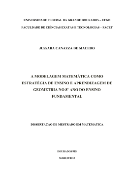 A MODELAGEM MATEM&Aacute;TICA COMO ESTRAT&Eacute;GIA DE ENSINO E