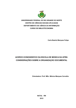 ACERVO ICONOGR&Aacute;FICO DA ESCOLA DE M&Uacute;SICA DA UFRN
