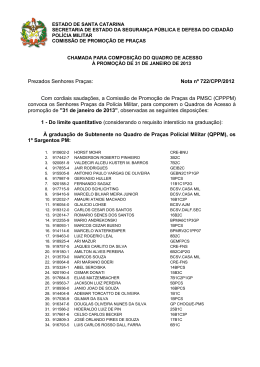 ESTADO DE SANTA CATARINA - Pol&iacute;cia Militar de Santa Catarina