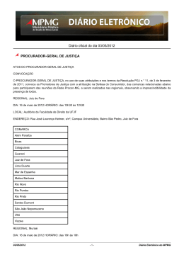 Di&aacute;rio oficial do dia 03/05/2012 PROCURADOR