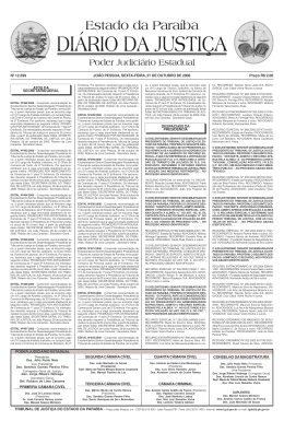 DI&Aacute;RIO DA JUSTI&Ccedil;A &bull; Sexta-feira, 27 de outubro de 2006