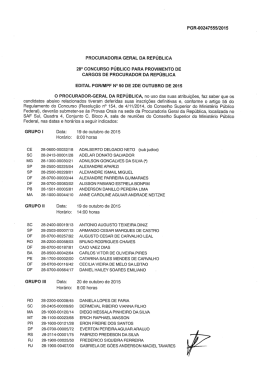 edital 50 - Procuradoria-Geral da República