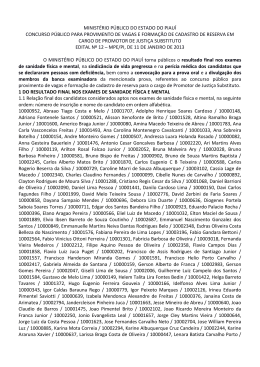 Convoca&ccedil;&atilde;o para prova oral - Minist&eacute;rio P&uacute;blico do Estado do Piau&iacute;