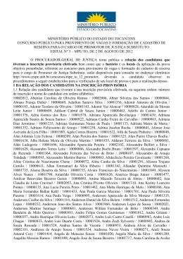 ministério público do estado do tocantins concurso público para