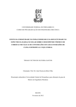 Disserta&ccedil;ao de Mestrado - Universidade Federal de Pernambuco