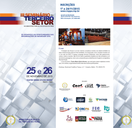 III Semin&aacute;rio do Terceiro Setor
