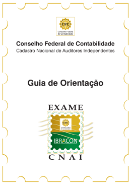 Guia de Orienta&ccedil;&atilde;o - Conselho Federal de Contabilidade