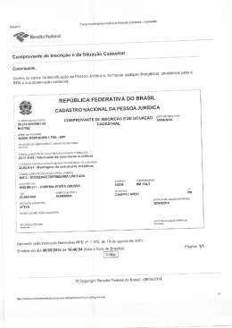 Cadastro nacional de..