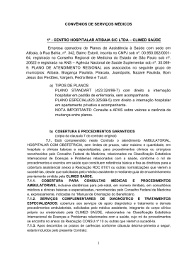 CENTRO HOSPITALAR ATIBAIA S/C LTDA – CLIMED SAÚDE