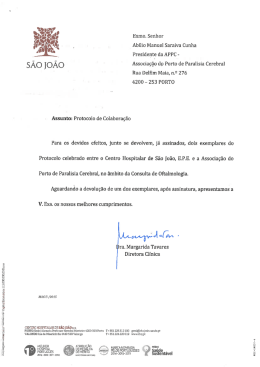 Oftalmologia - Associa&ccedil;&atilde;o do Porto de Paralisia Cerebral