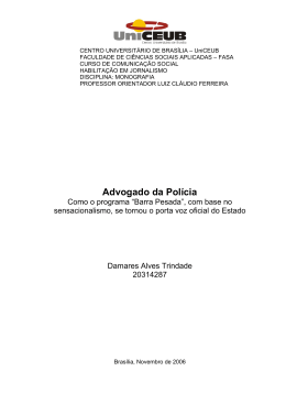 Advogado da Pol&iacute;cia