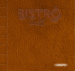 Fa&ccedil;a o de nosso card&aacute;pio