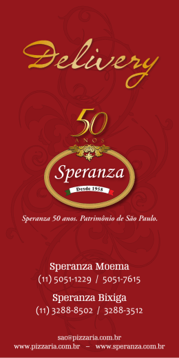 Speranza Moema (11) 5051-1229 / 5051-7615