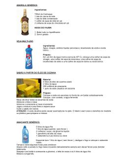 AMARULA GEN&Eacute;RICA Ingredientes: 750ml de Conhaque 1 lata de