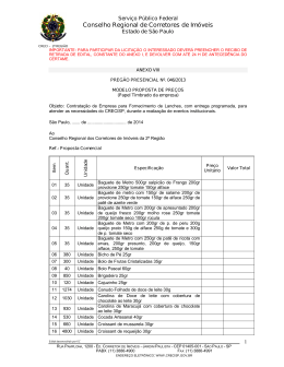 Proposta de Pre&ccedil;os