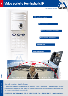V&iacute;deo porteiro Hemispheric IP 180&deg;